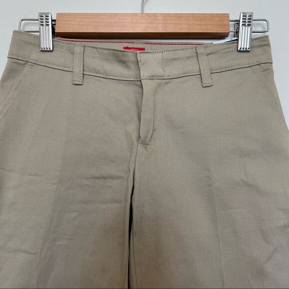 Dickies tan khaki shorts boy's uniform size 0 XS NEW - Picture 2 of 8